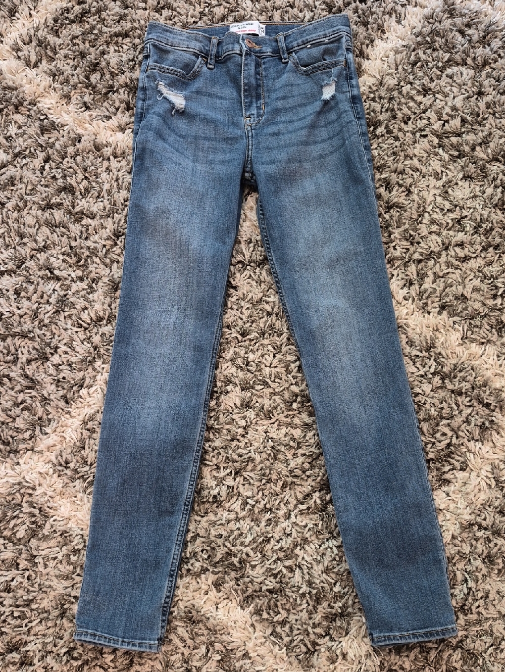 abercrombie kids High Rise Super Skinny Jeans